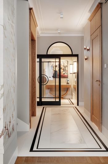 Spiek kwarcowy Marazzi Caparia Lux Gris - korytarz